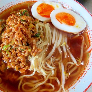 一工夫で美味しさ倍増♪ミンチ入りラーメン